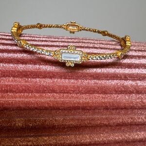 Freida Rothman elegant Gold and Pearl Bracelet